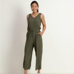 Breathe ON V-Neck Wide-Leg Jumpsuit